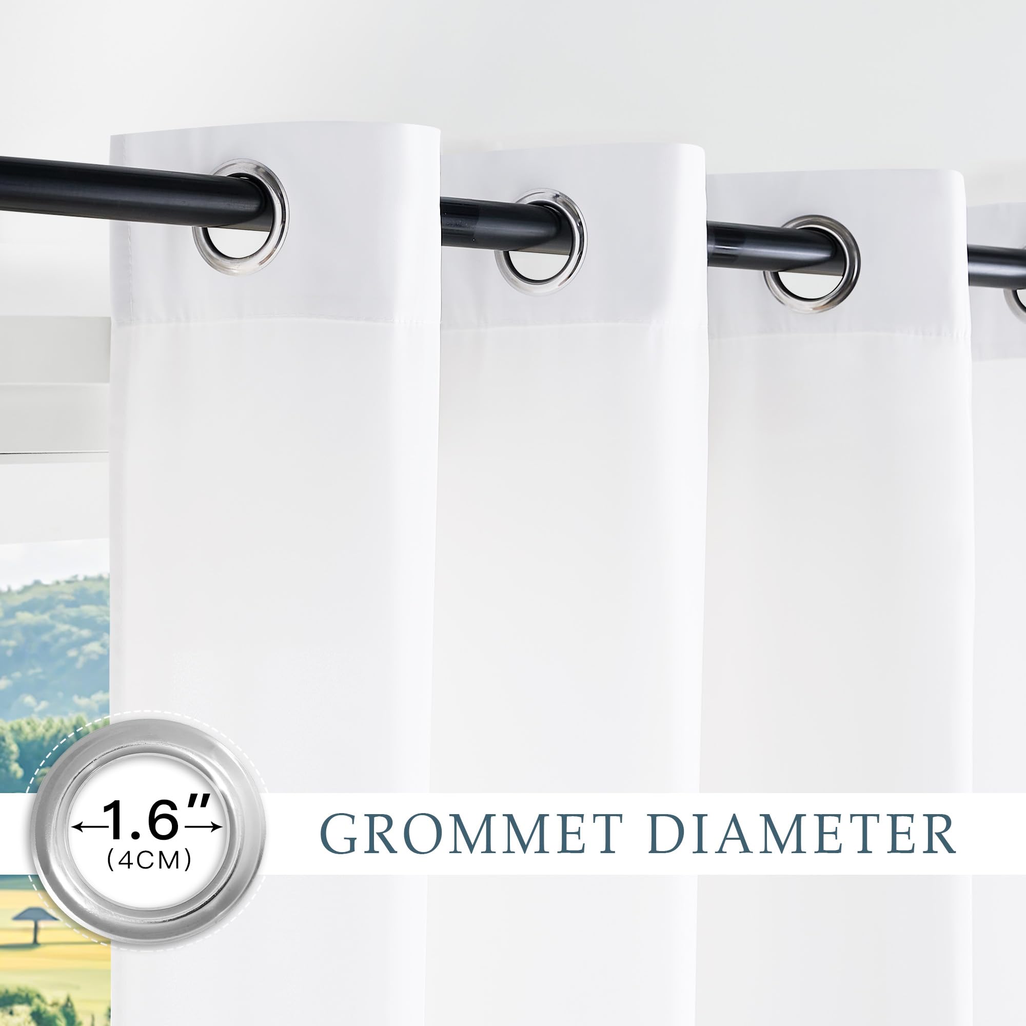 PONY DANCE Extra Long Non-See-Through Voile Curtains - Image 4