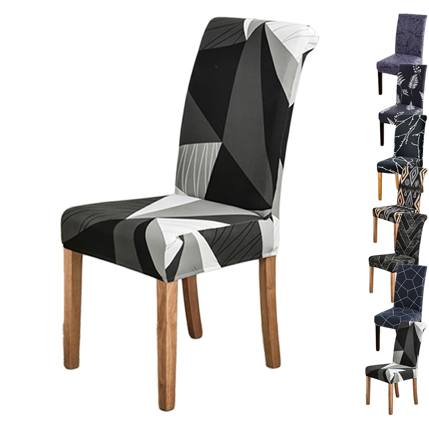 Housses de chaise extensibles amovibles pour masquer l'usure