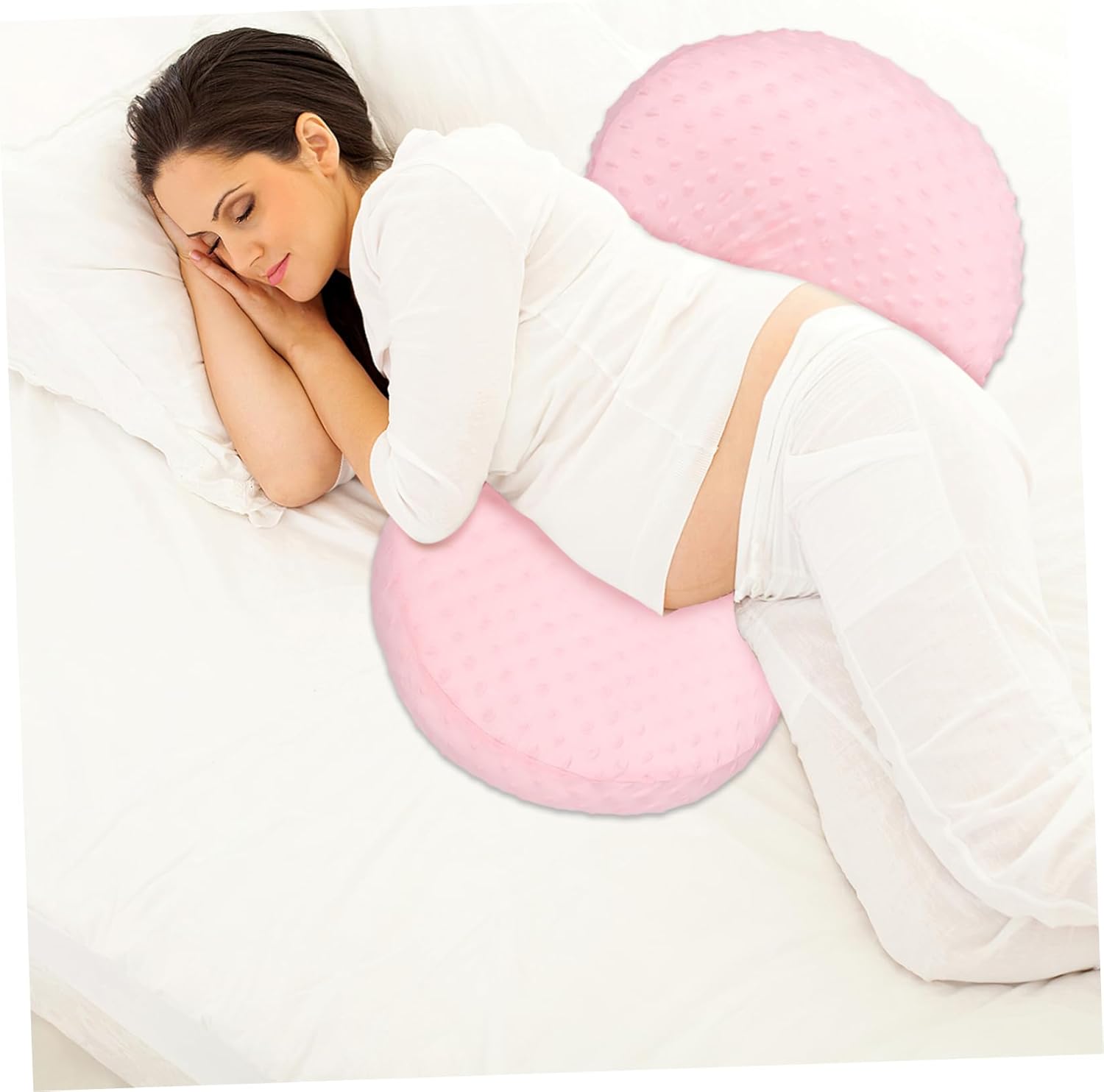 Multi-Functional Cooling Maternity Pillow Comfortable Lumbar Support Wedge for Side Sleeping Abdominal Support for Pregnant Women for Pregnancy and Sleep
