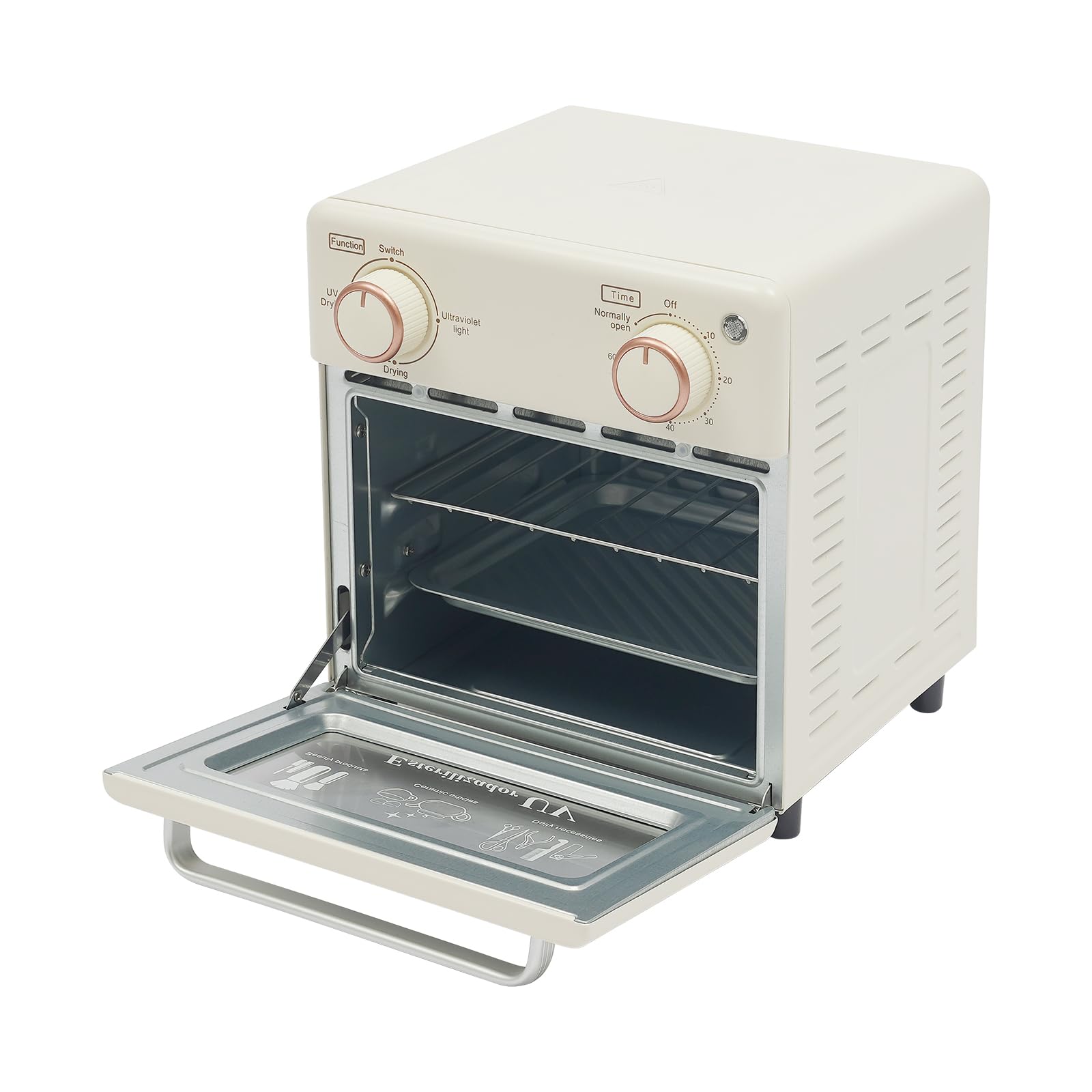 UV Desinfektionsschrank 10L UV LED Lampe Desinfektion Maschine 0~180 ℃ Heiz-Trocknungsfunktion UV-Sterilisator mit 0-60Min Timer Nail Tool Sterilizer für Kosmetik Friseursalon