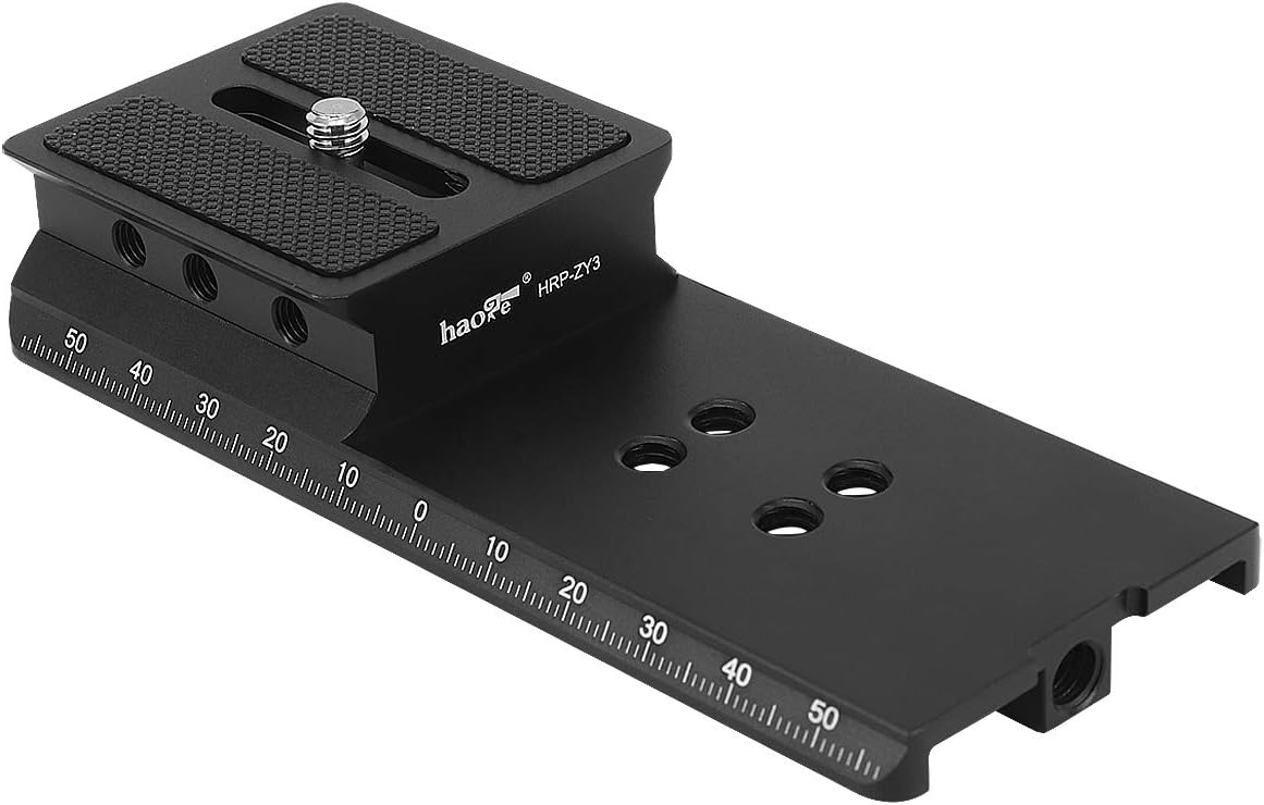 Haoge HRP-ZY3 Camera Height Riser Quick Release Plate for Zhiyun Zhi yun Crane 3 LAB Gimbal Stabilizer