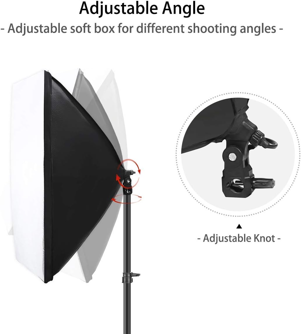 Review Softbox Lighting Kit Photography Studio Continuous Lighting Equipment 20x 27 inch & E27 150W Bulbs 5500K Photo Equipment for Model Portraits Advertising Video Shooting Photography Review Product Softbox Lighting Kit Photography Studio Continuous Lighting Equipment 20x 27 inch & E27 150W Bulbs 5500K Photo Equipment for Model Portraits Advertising Video Shooting Photography