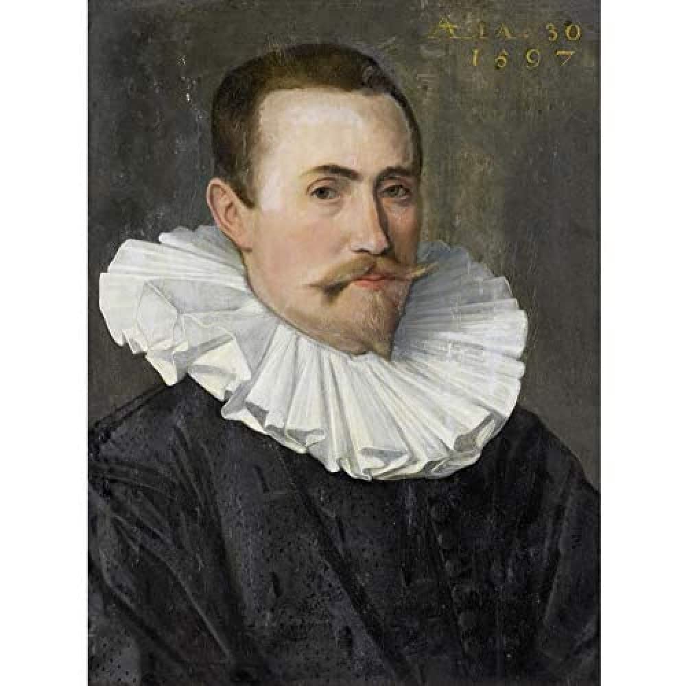 Artery8 Portrait Of A Man 1597 Painting Unframed Wall Art Print Poster Home Decor Premium