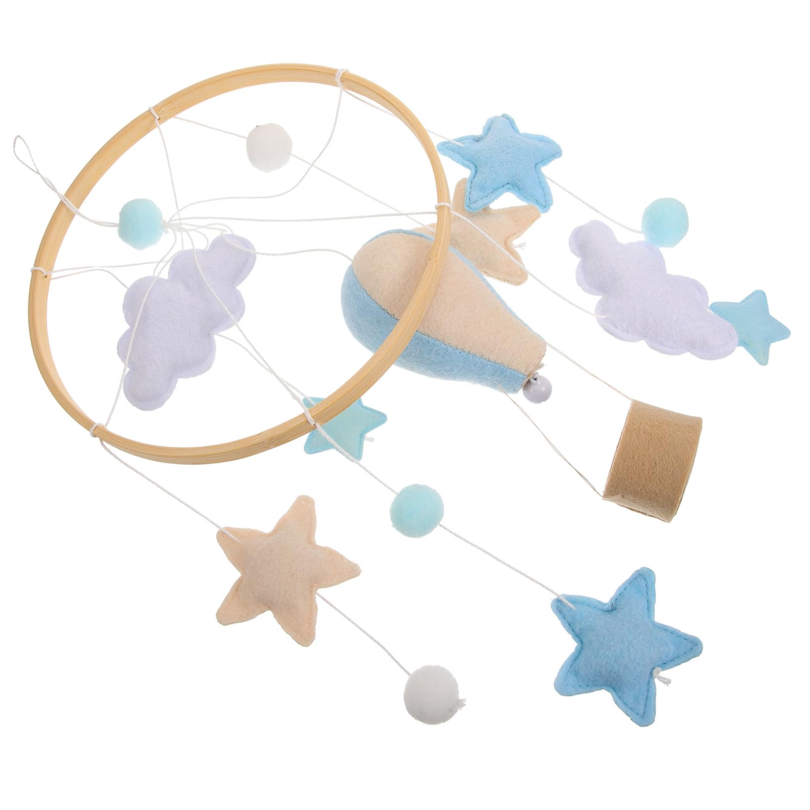 ULDIGI Hot Air Balloon Bed Bell Crib Mobile Pendant Room Wall Decor for Boys Girls