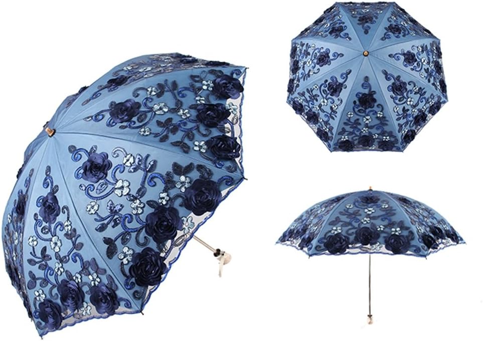 Honeystore Flower Lace Parasols for Wedding Party Lace Bridal Umbrella