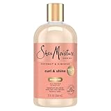 SheaMoisture Curl and Shine Coconut Shampoo Coconut & Hibiscus for Curly Hair Paraben Free Shampoo 13 oz