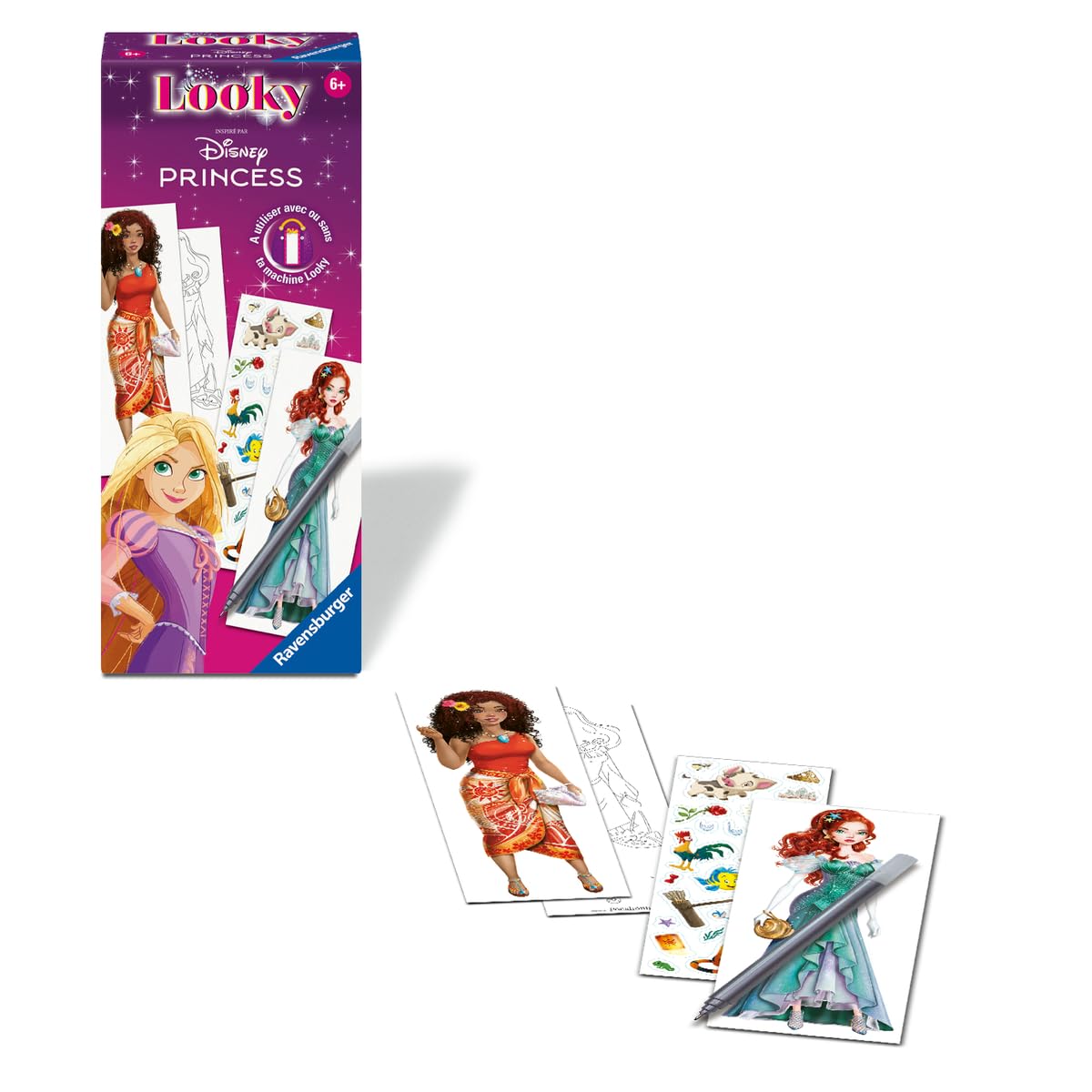 Ravensburger Looky Disney Princesses Machine Looky Dessin de Mode Stylisme Dès 6 Ans 25961