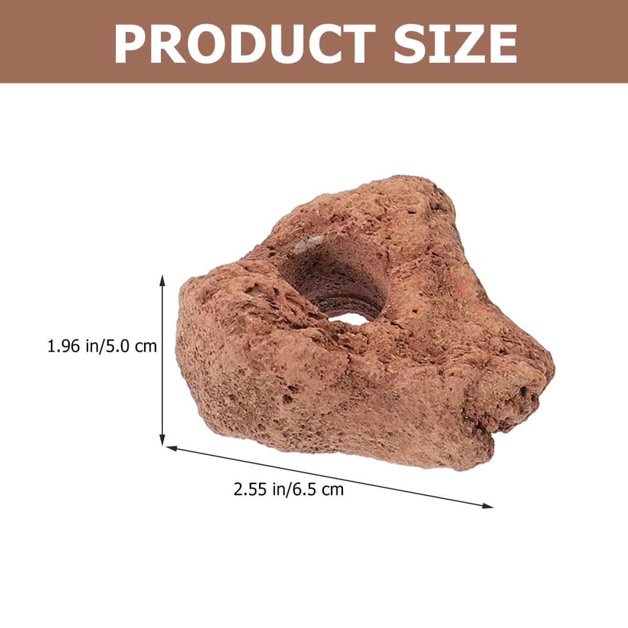 Housoutil 10Pcs Volcanic Rock Aquarium Stones Fish Shelter Cave for Freshwater and Saltwater Fish Tank Habitat Decoration 2.56X2.56X1.97In - Image 4
