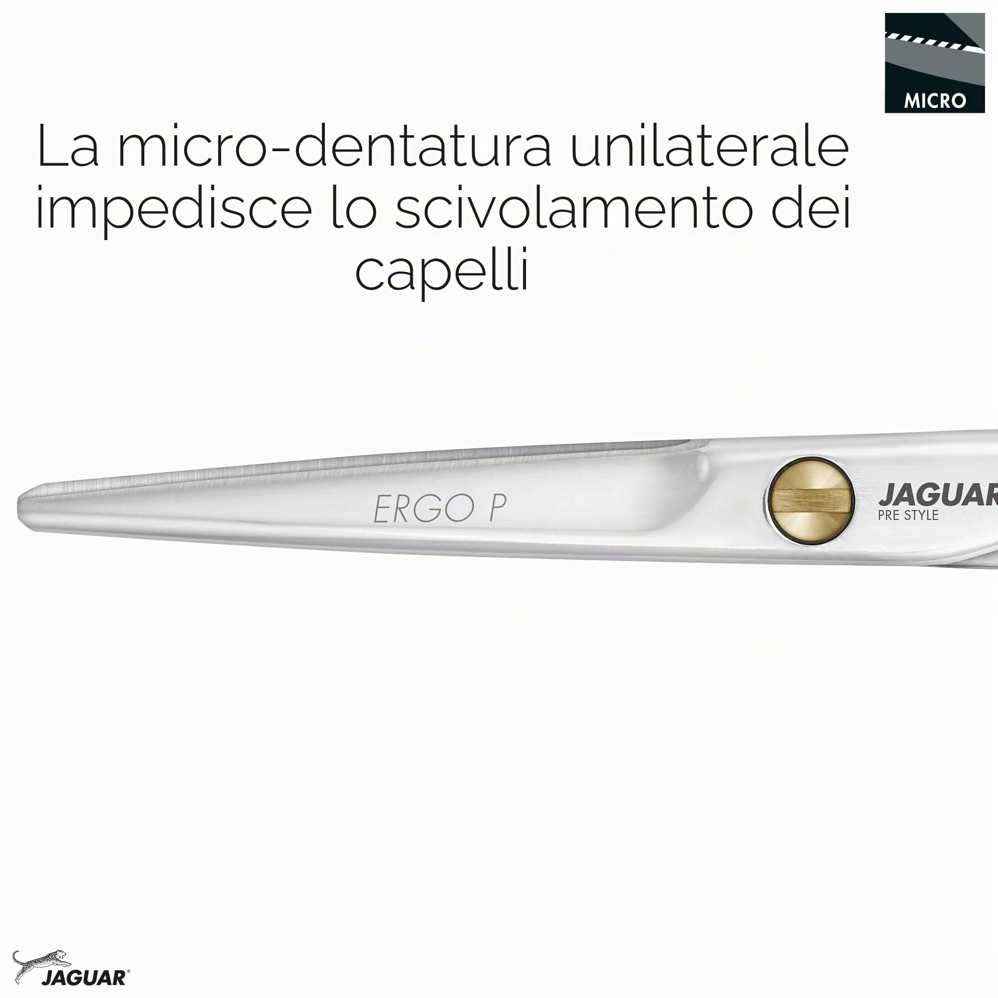 JAGUAR Forbici per capelli PRE STYLE ERGO P 5.0" | Forbici da parrucchiere dal design classico | lucidate | Made in Germany