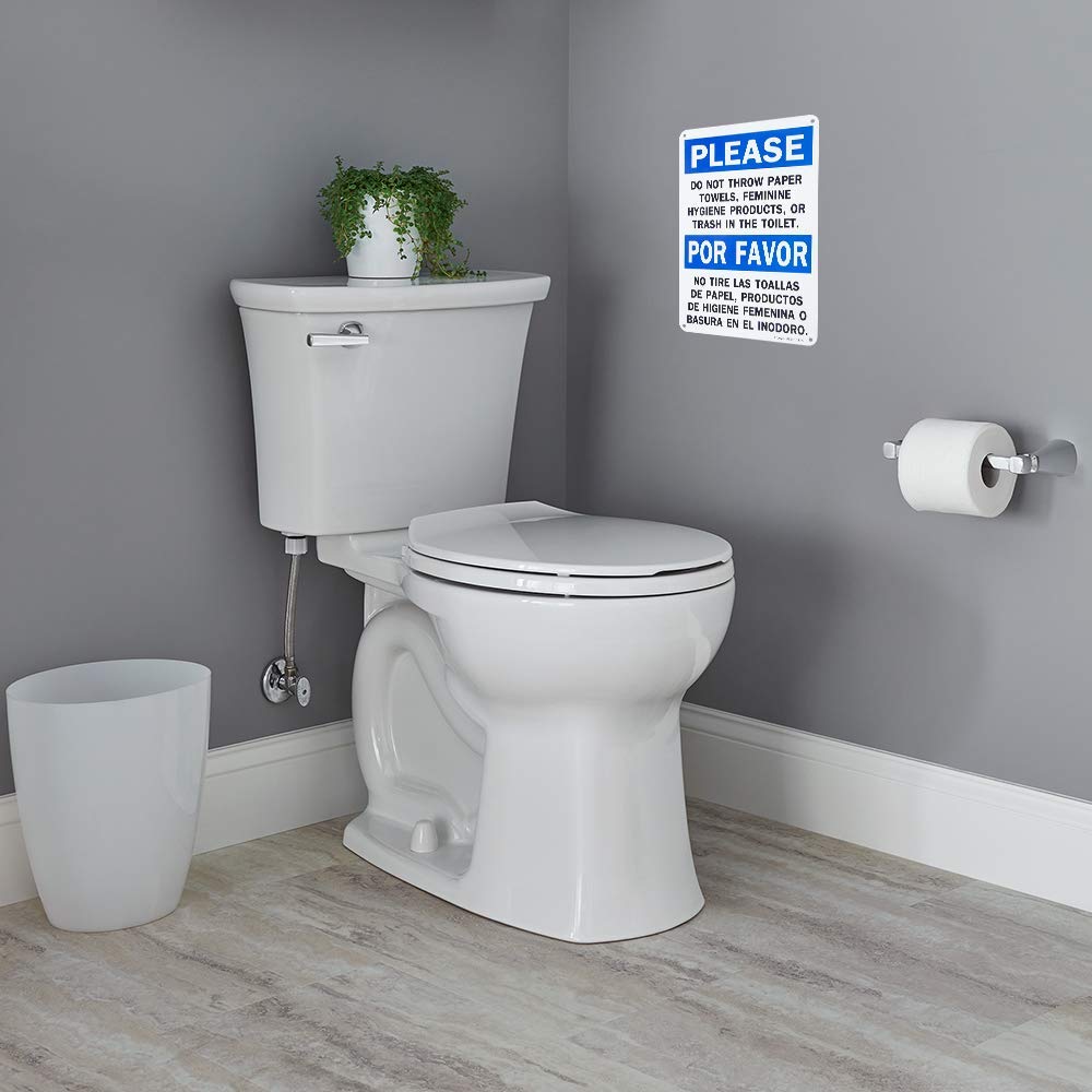 Please Do Not Throw Paper Towels, Feminine Hygiene Products, Or Trash