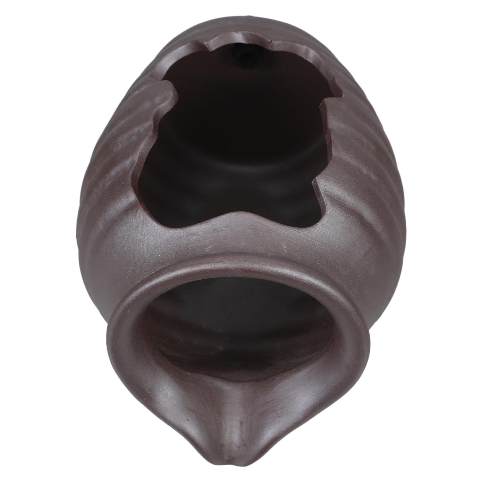 POPETPOP Ceramic Water Jar Fountain Decorative Pond Fountain Waterfall for Fish Tank and Decor