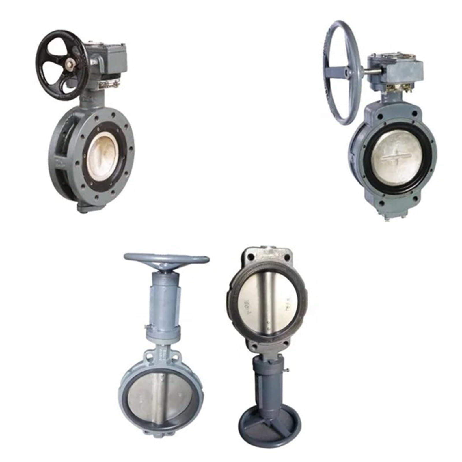 JNVFTCUX Center-pivoted Wafer Screw Driven Double Eccentric Clamp Flange Type Butterfly Valves Pneumatic Actuator For Ship Marine