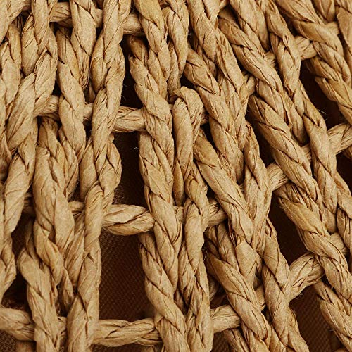Image of YYW Beach Totes Bags for Women Summer Large Straw Hand-woven Top-handle Handbag Sea Straw Bag Beach Rattan Clutch Purse
