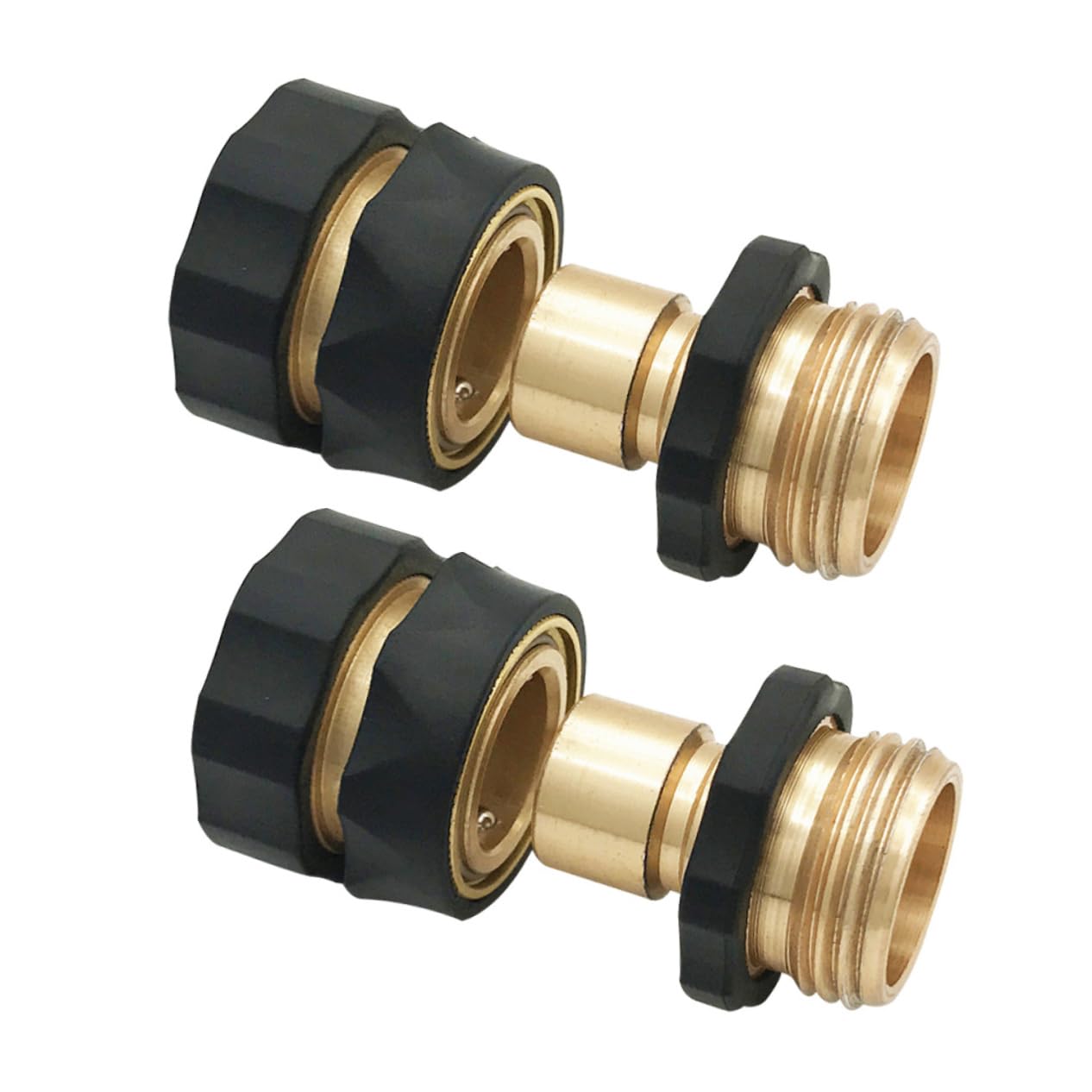 Toddmomy Kit de conectores de manguera de jardín, adaptador de conexión rápida para grifo, resistente (2 pares)