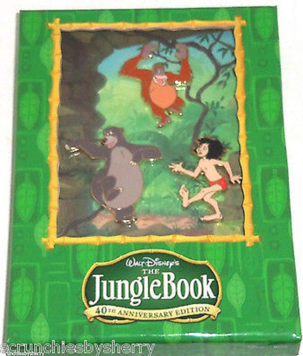 Walt Disneys Jungle Book 40th Anniversary Edition Pin Collection (3) King Louie, Baloo and Mowgli