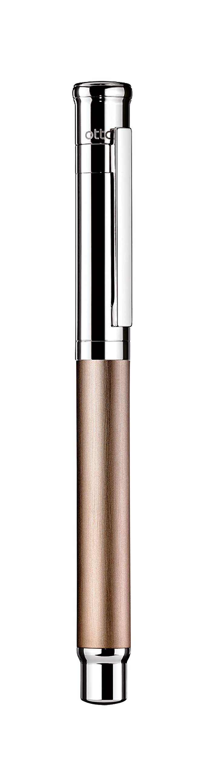 Otto Hutt Design 04 Füllfederhalter – Weiß Mit Roségold, Guilloche-Muster, Federstärke EF