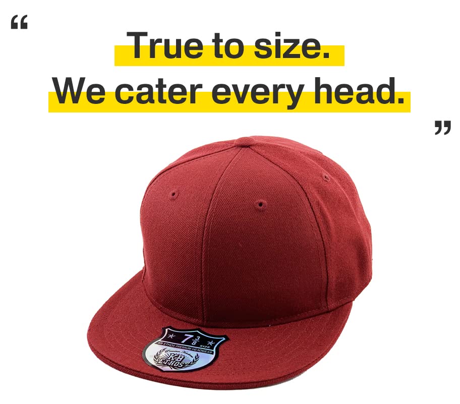 Image of KBETHOS Original 6 Panel Flat Brim True-Fit Fitted Cap