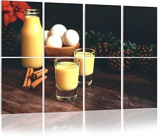 8 Pack Art Acoustic Panels Rompope vanilla liqueur eggnog drink made eggs Mexico traditional for Decorative Sound Absorbing Wall Panels 48"x32" Noise Canceling Soundproof Padding Room Decor for Office