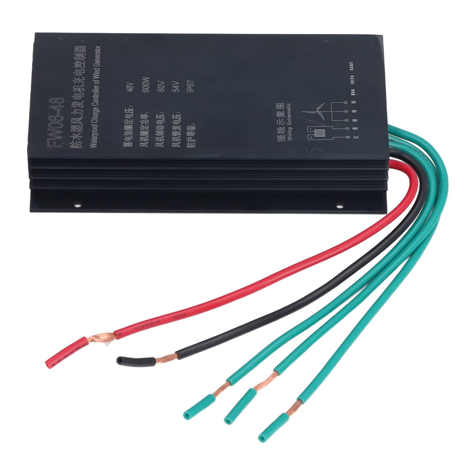 Kontroler ładowania Wiatrowego 48V 600W, Obudowa ze Stopu