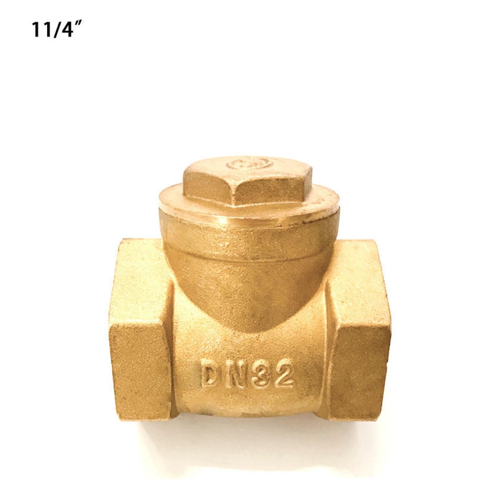 1PCS Orizzontale Filo di Ottone Bocca Valvola Non Ritorno In Filettatura Femmina Ritegno 1/2 "3/4" 1 "2"(1.25 Inch)