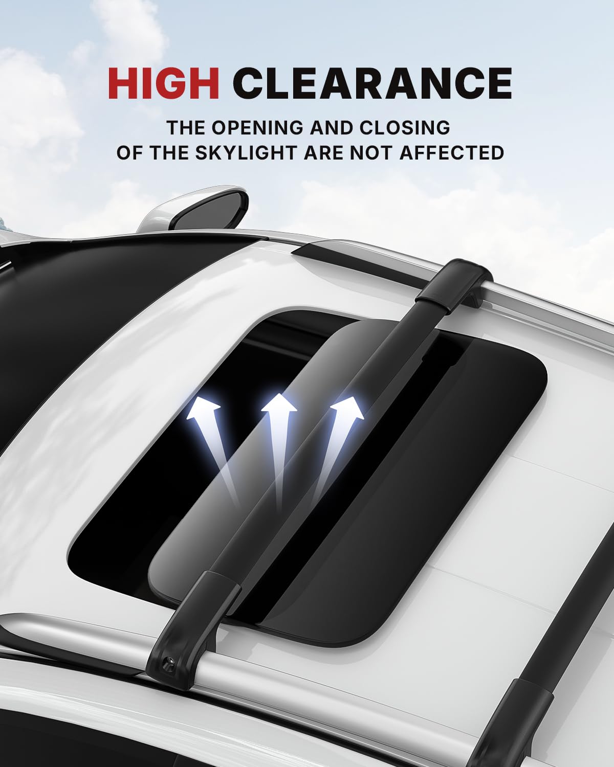 Lock Rack Roof Racks Ski Roof Rack Richeer 220LBS Roof Rack Cross Bars For 2016-2022 ...