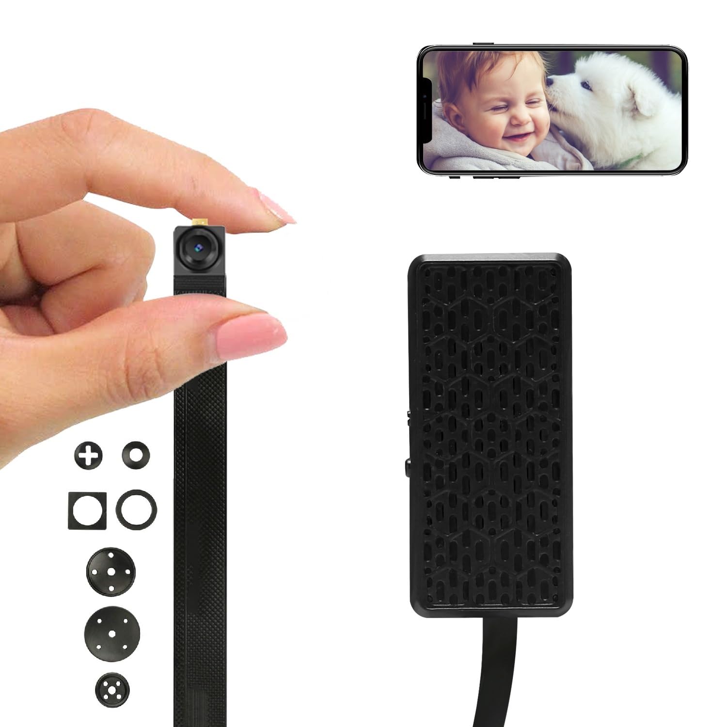 WIWACAM MW5L Mini Telecamera WiFi 2K Ultra HD (senza visione notturna)