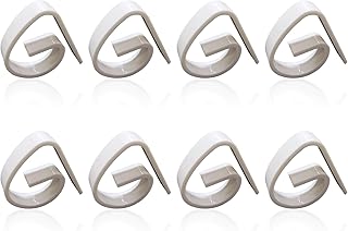 Andiker 8 Pcs Tablecloth Clips, Reusable Lightweight Plastic Picnic Tables Clips for 0.2-1.5in Thick Desk Durable Table Cloth Clips for Party Restaurant Weddings Graduation Table
