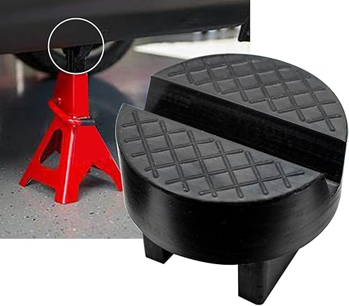 Miniatura 14 de Diseño único universal coche gato soporte almohadilla de elevación piso ranurado marco riel protector protector pellizco soldadura protector goma 2