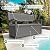 GULAIMOAO 80 Gallon Outdoor Storage Bench, Resin Patio Storage Bench with Armrest, Lockable Deck Boxes Outdoor Waterproof and UV Resistant for Cushions, Garden Tools and Pool Supplies, Charcoal Grey