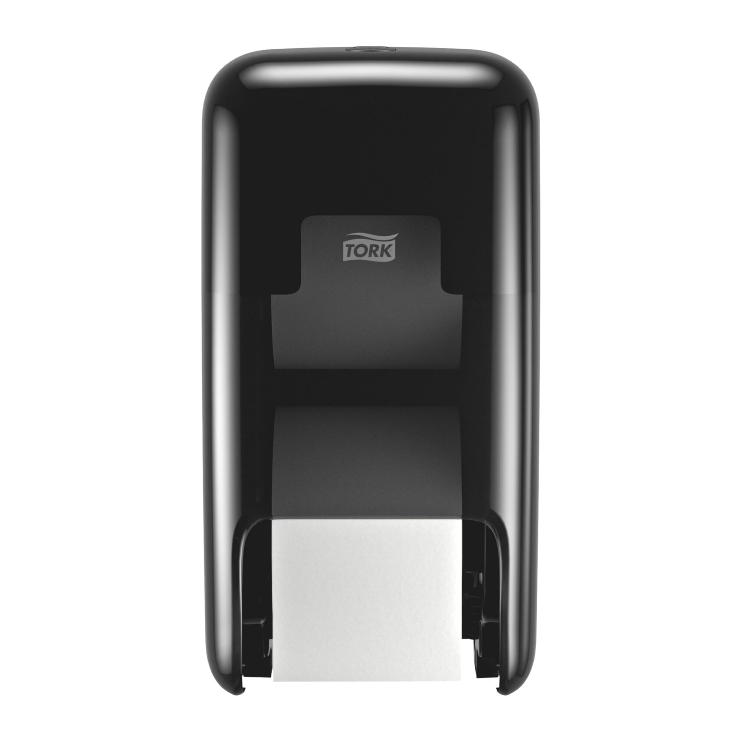 Tork OPTI Serve Dispensador para Dos Rollos de Papel Higiénico, T7, 558042 | color blanco, Dispensador de bolsas higiénicas para el aseo