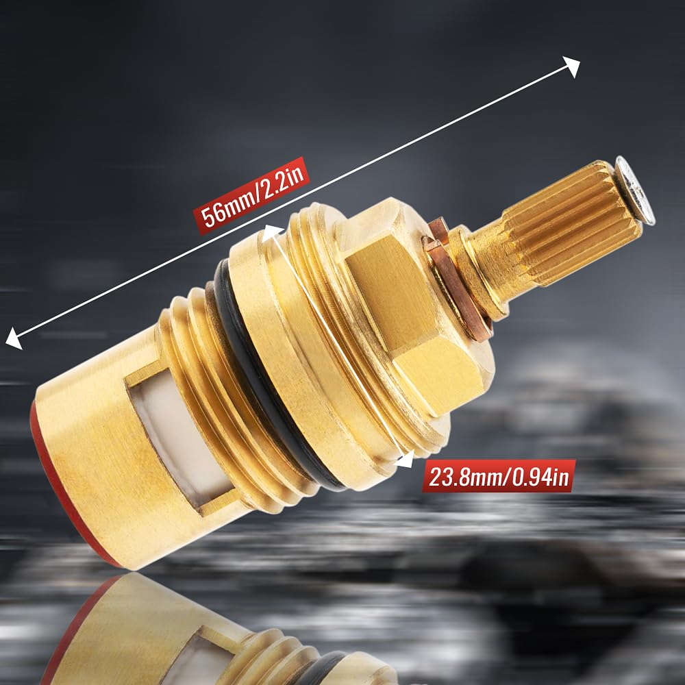Cartucho de grifo de ducha compatible con Hansgrohe 94009000, instalación lateral izquierda de flujo caliente, apto para reemplazo de vástago de grifo de cocina y baño