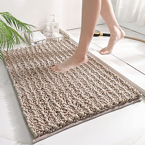 SAZDFY Plüsch Mikrofaser Badezimmer Teppich,Saugfähig Raupe Badeteppich Weich rutschfest Badematte...