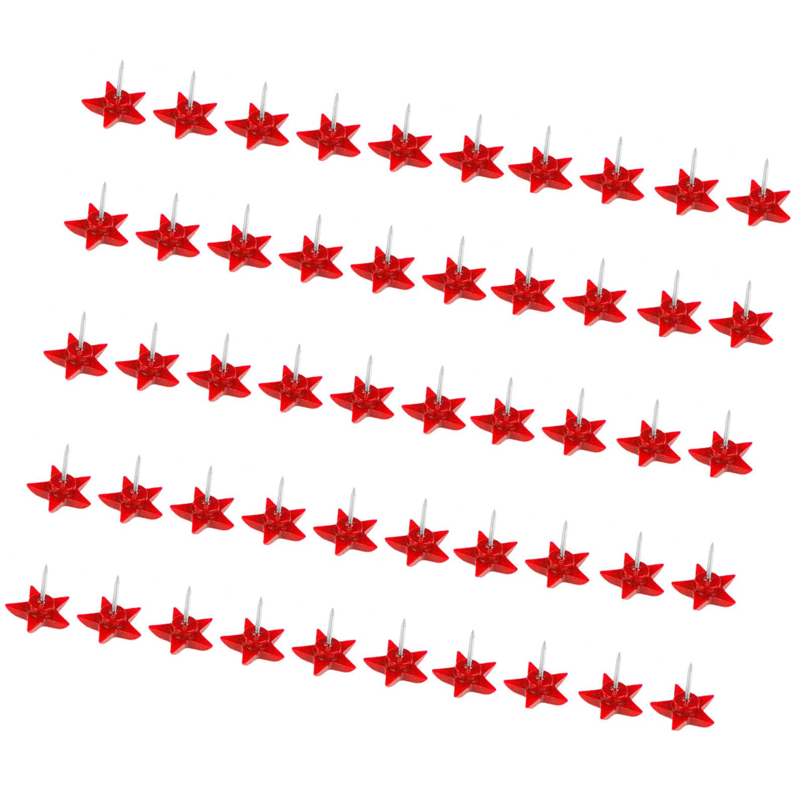 Zwwaazhf Red 100Pcs Star Push Pins Decorative Thumbtacks Cork Notice Board Thumb Tacks With Case For Bulletin Boards Star Push Pins For Cork Board