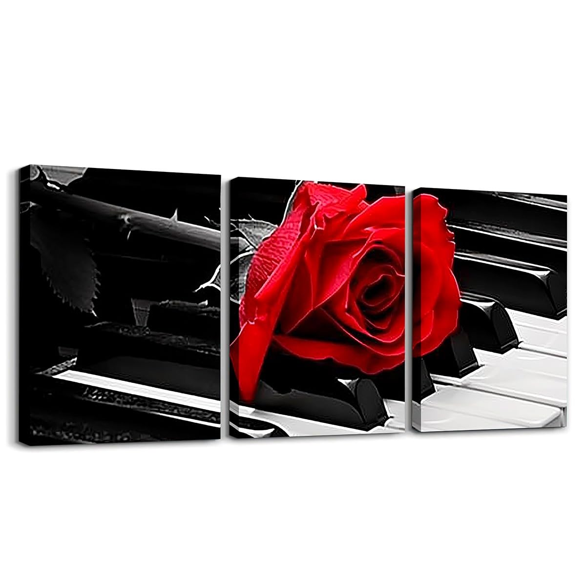 Amazon.com: Erosebridal Music Piano Keyboard Canvas Wall Art,White