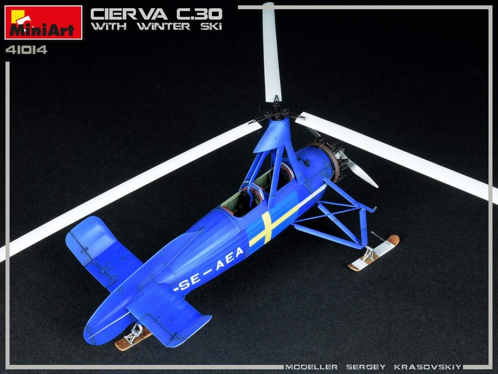Miniart 41014-1/35 CIERVA C.30 with Winter SKI Plastic Model Kits 1934