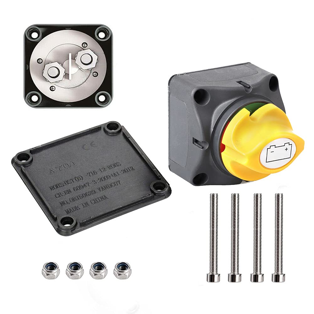 Cyancld 12V Leisure Battery Isolator Switch Battery Kill Switch Leisure Battery Disconnect On