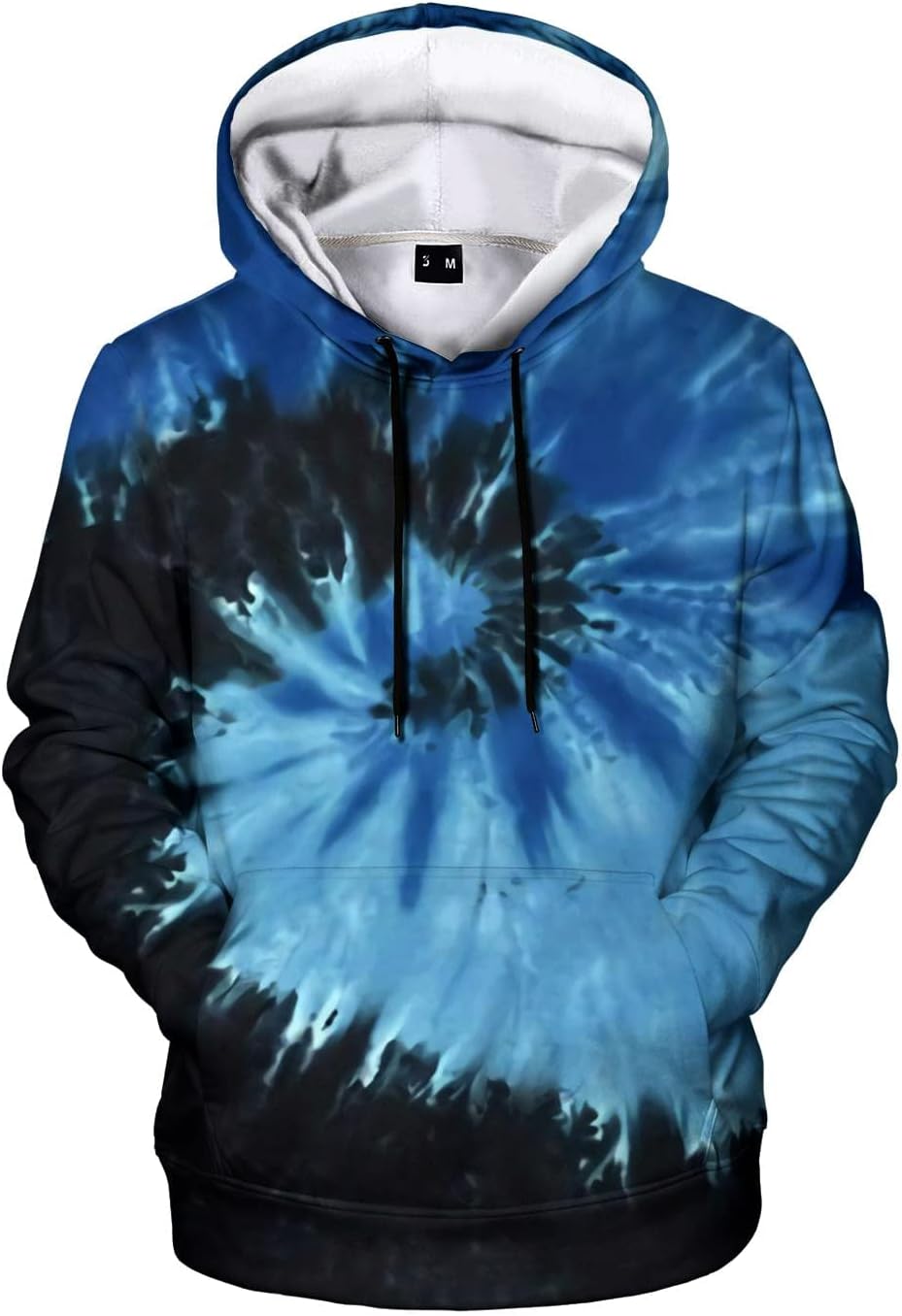 Mens Tie Dye Hoodie Pullover Hoody Hooded Sweatshirt, Tie Dye Hoodies for Men - Image 8