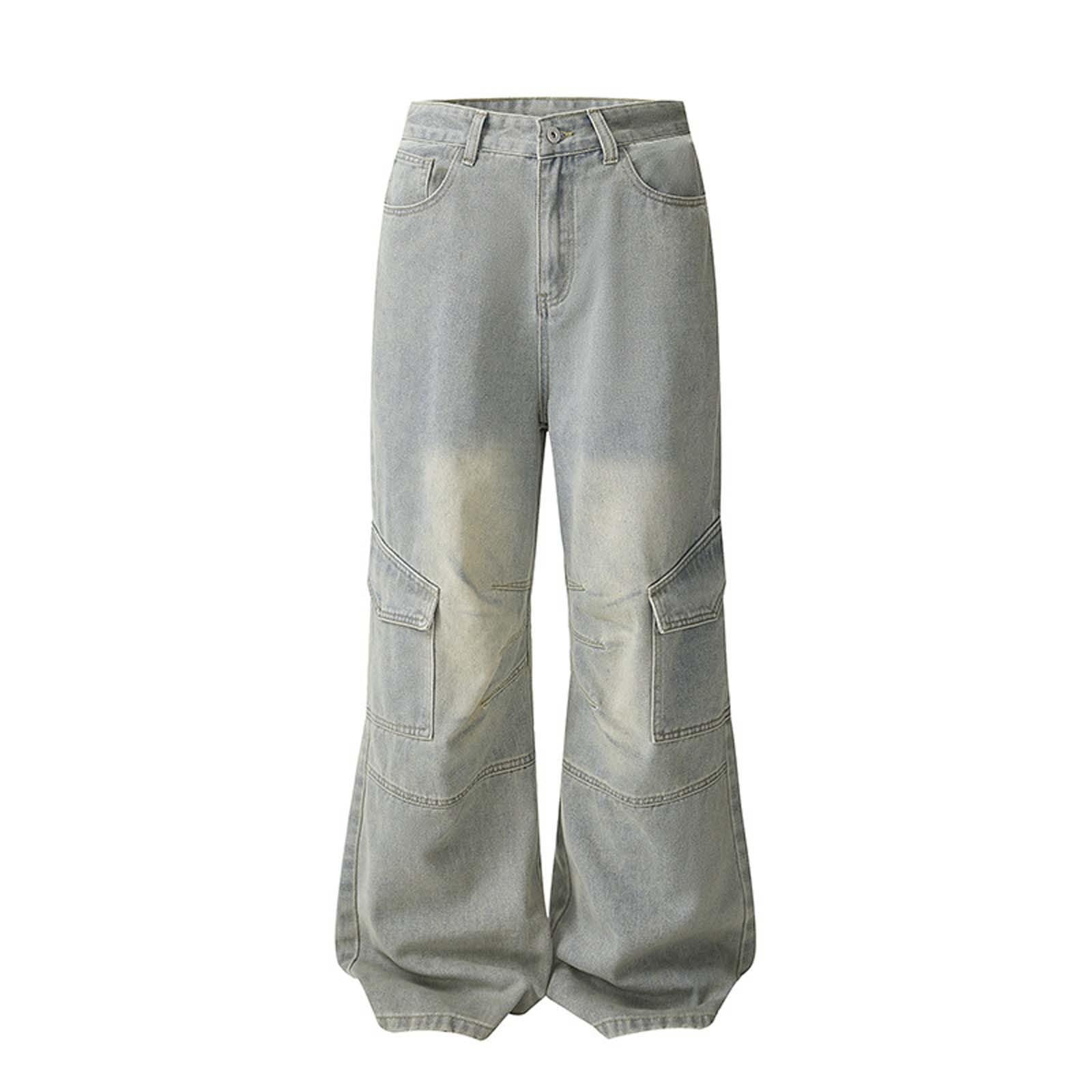 Jeans Hombre-Pantalones Vaqueros Casuales de Estilo para otoño/Invierno