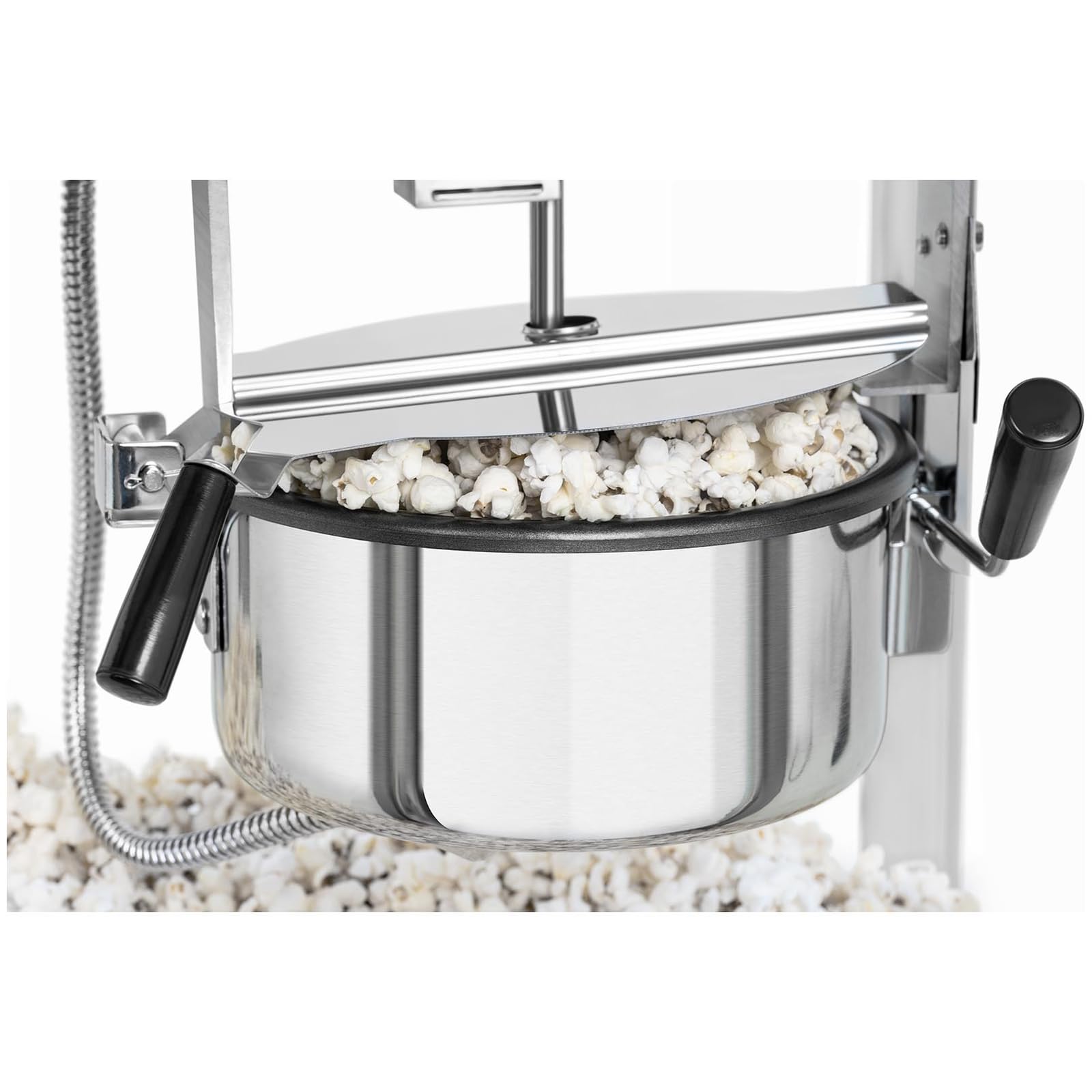 Royal Catering Macchina Per Pop Corn Professionale (1.500 W, Da 5 kg/h, Blu) Macchina Retro Pop-Corn