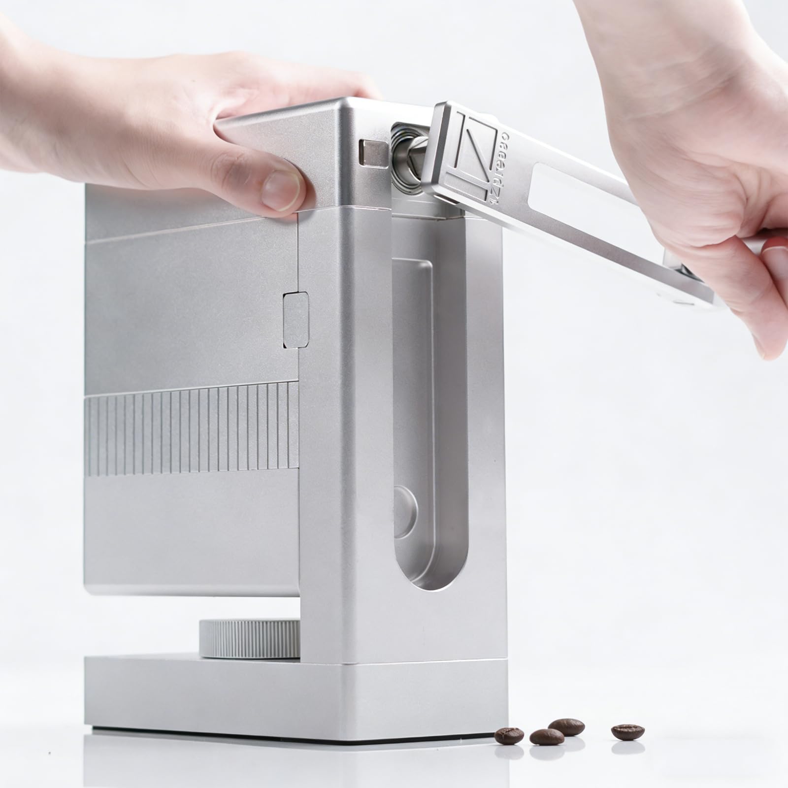 Molinillo De Café Portátil Manual, Molinillo De Café Con Manivela, Capacidad De 80 G, Diseño De Giro Lateral, Con 100 Ajustes Regulables, Ideal Para Viajes, Camping, Oficina, Espresso Y Café De Filtro
