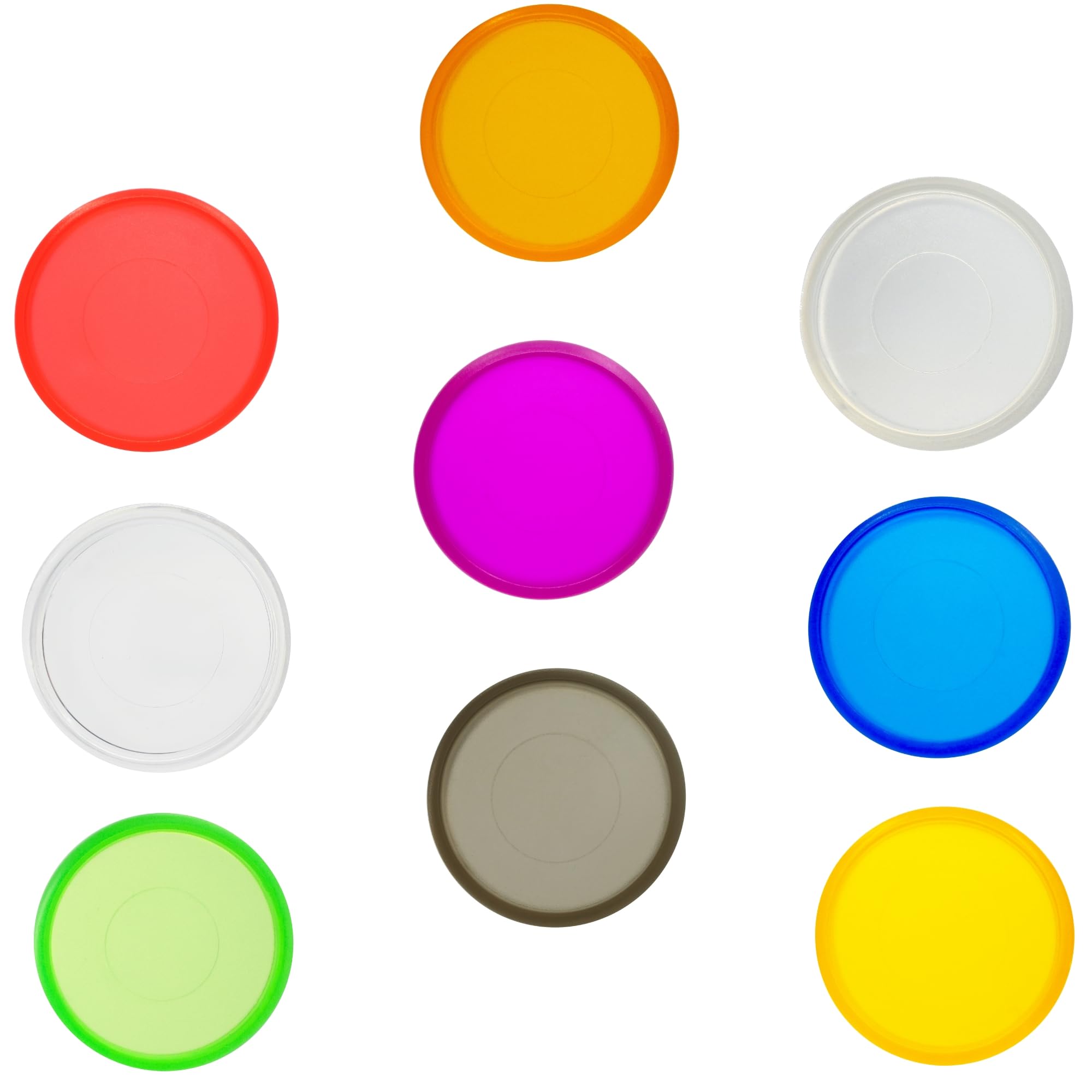 ITSYHPRO 33 Pcs Loose Leaf Discbound Discs (Clear Mixed, 32mm/1.2'') โ image 1