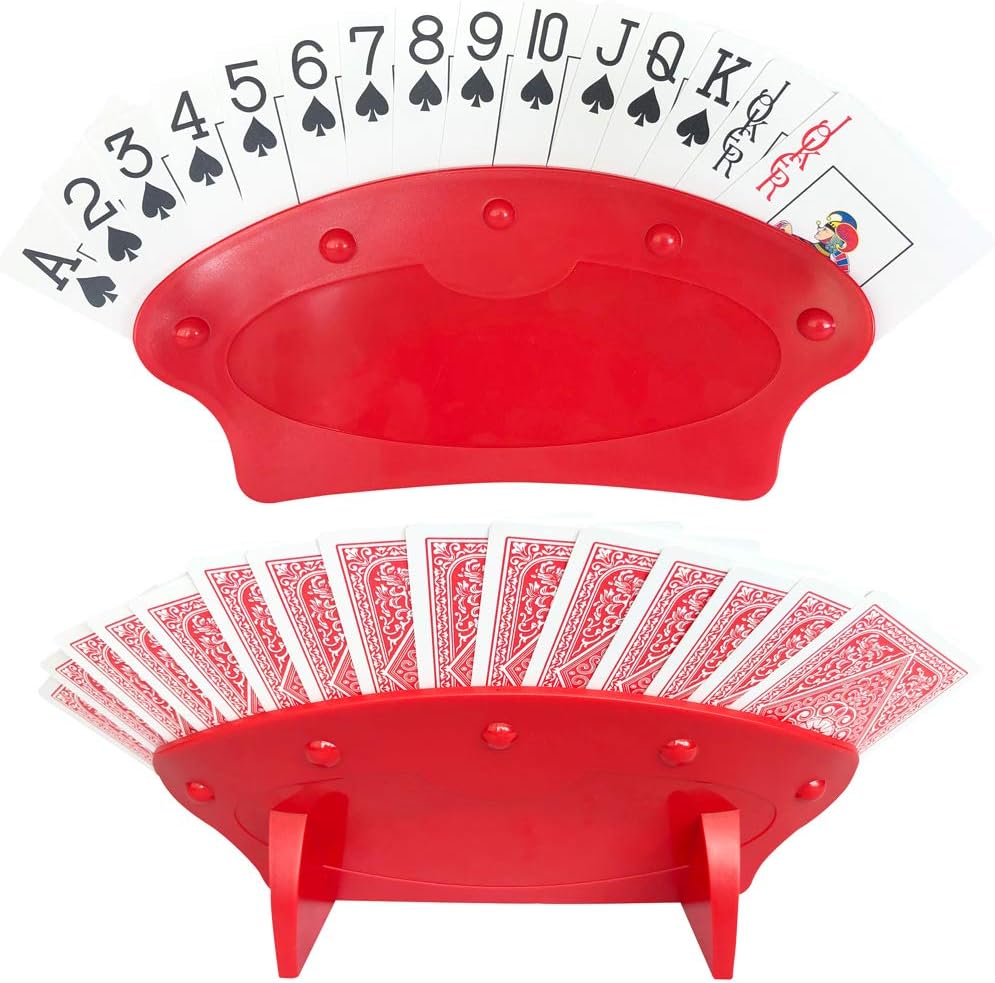 Yuanhe Set of 2 Playing Card Holder for Kids Seniors,Hands