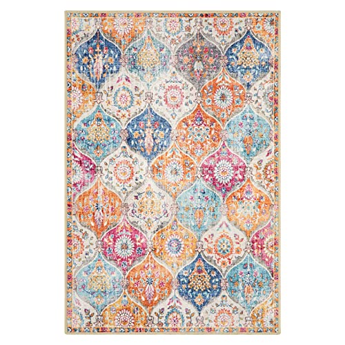 Beeiva Moroccan Small Entryway Area Rugs Indoor, 2X3 Washable Kitchen Rug Non Slip Entry Rugs For Inside House, Vintage Distressed Doormat Non-Shedding Throw Rugs For Bedroom Entryway Bathroom #TOP1
