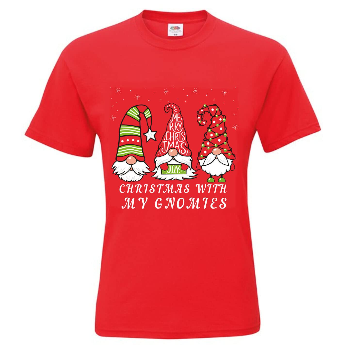 Wish You Merry Christmas - Xmas Tree - Mens Christmas T Shirts Ladies Xmas t-Shirts Unisex Tee Tops Womens Novelty Funny Holiday T-Shirt Celebrating Xmas with My Gnomies Gnomes-3XL