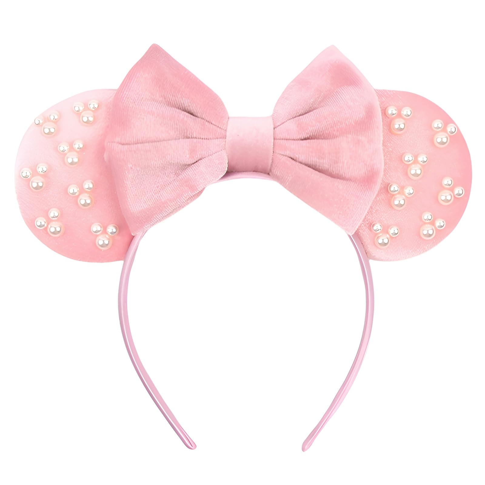 JOYFISCO Mouse Ears Headbands Shiny Bow Mouse Ears Headband Glitter Party Princess Decoration Cosplay Costume for Girls Women Halloween Birthday Party