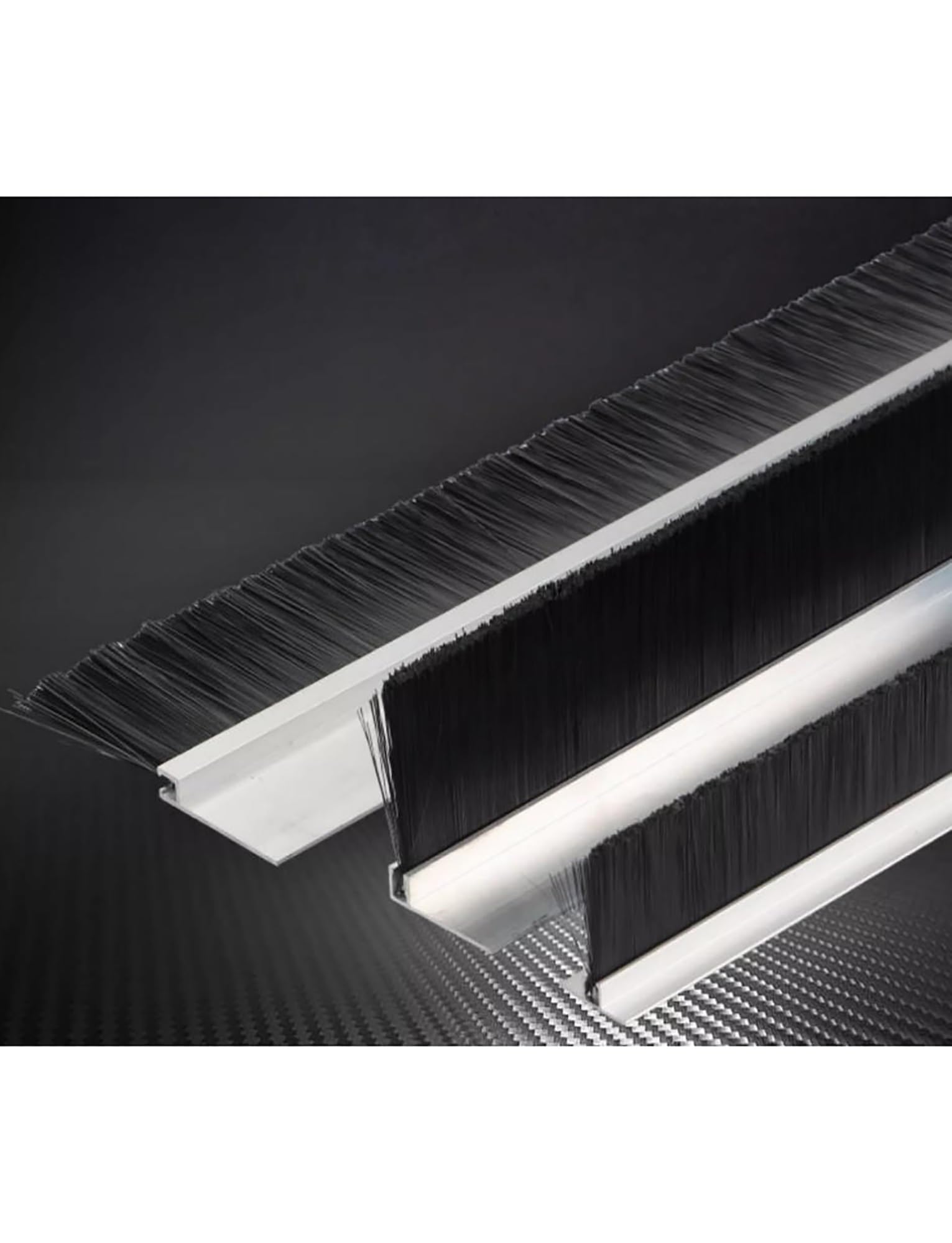 Tira de cepillo de aluminio resistente a la intemperie para puerta industrial