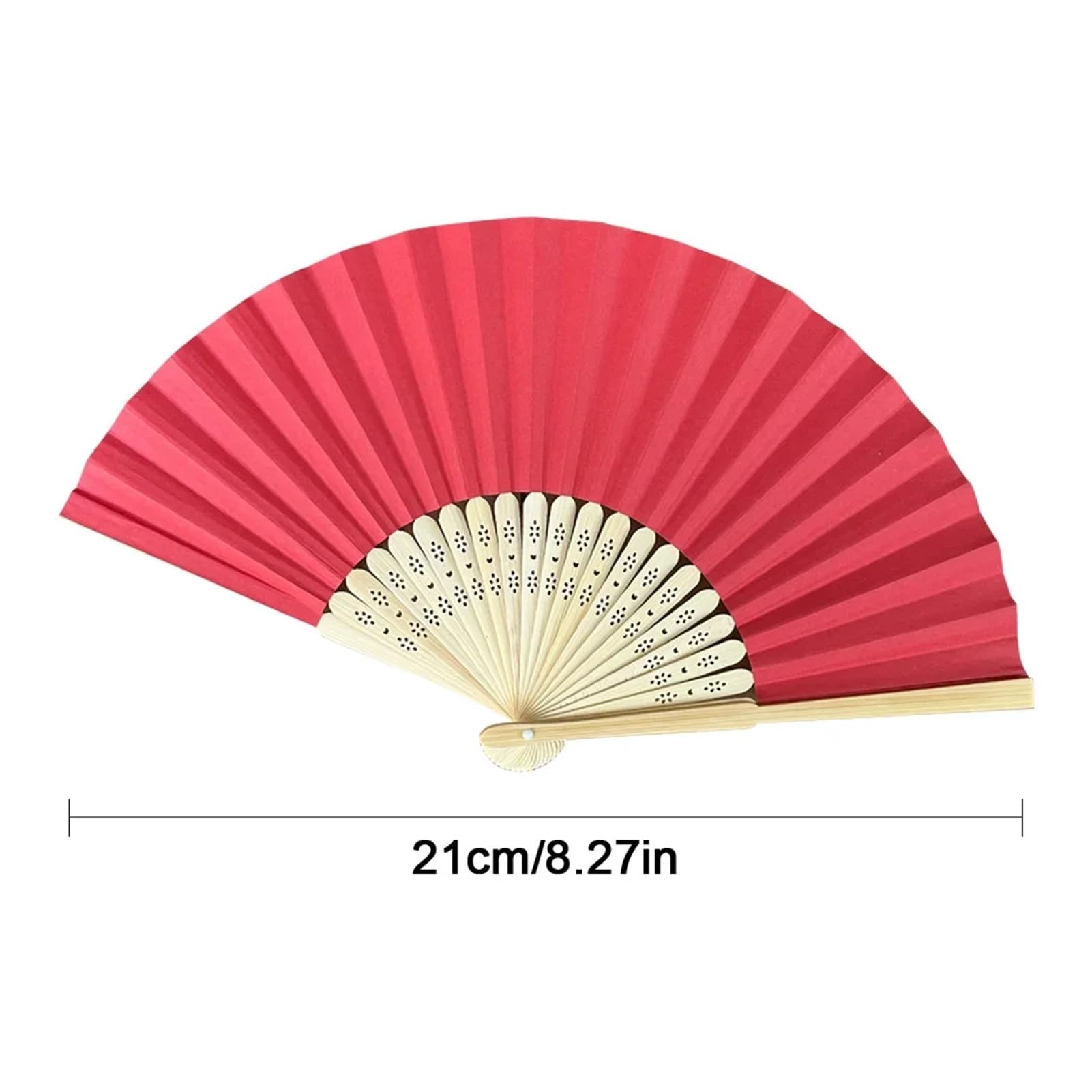 Handfächer aus Papier in Taschenform, faltbar, einfarbig, Gastfächer, DIY-Geschenk, Hochzeit, Geburtstag, Sommerparty(10PCS Black)