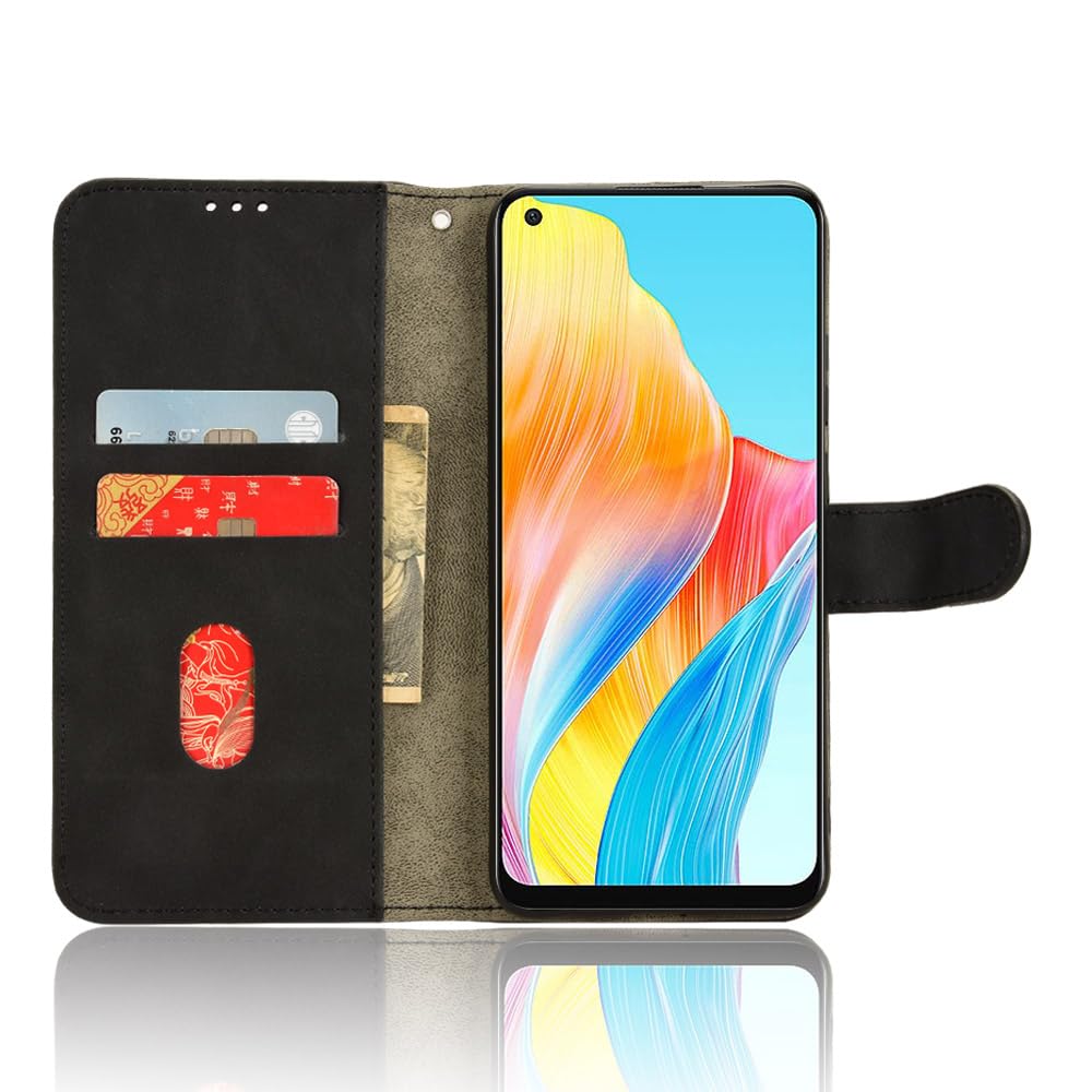 BoerHang Cover per Oppo A58 4G, Slot per Schede, Staffa, Cover Pelle PU Flip Portafoglio, Cover per Oppo A58 4G.(Oro