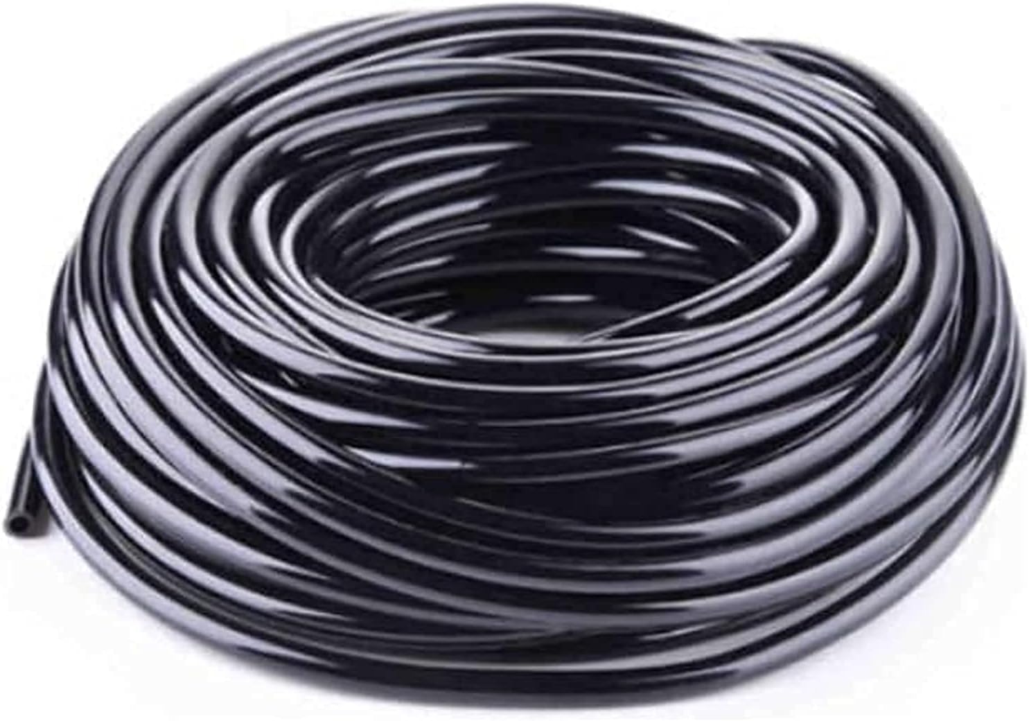 50m Watering Tubing Hose Pipe 1/4 inch 4/7mm Distribution Tubing Drip Irrigation Hose Garden Watering Tube Line, for Garden Greenhouse Lawn Outdoors H (50 M 4/7mm)