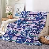 KLily Manta De Flores Y Flores, Franela De Doble Cara, Sofá